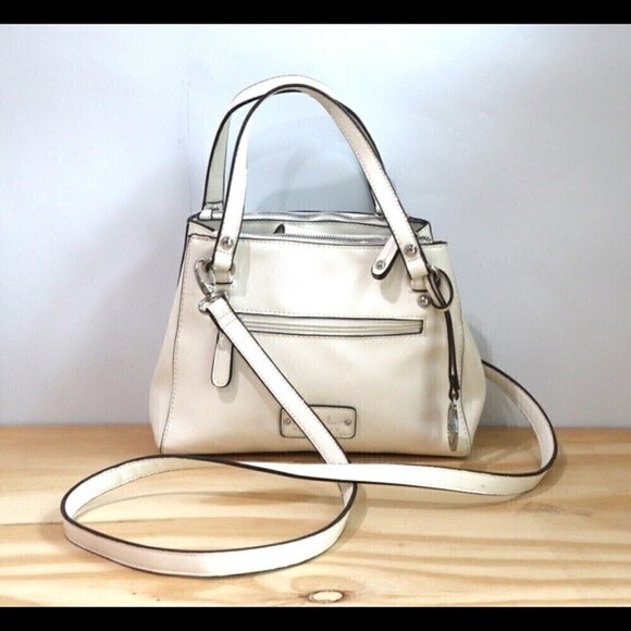 Nicole Miller New York Purse and Cross Body color White detachable strap - Picture 1 of 10